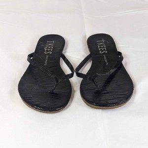 Tkees Zebra Print Thin Strip Sandal